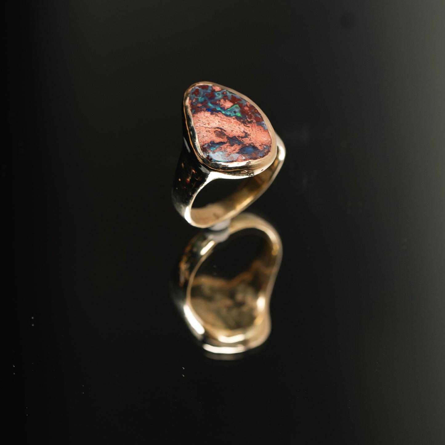 Mexican Opal gold plated