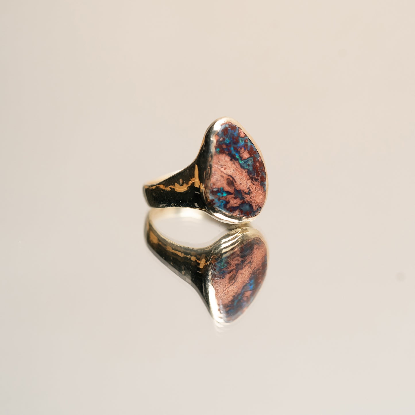 Mexican Opal gold plated