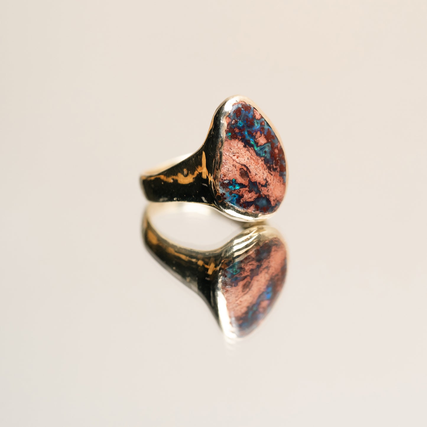 Mexican Opal gold plated