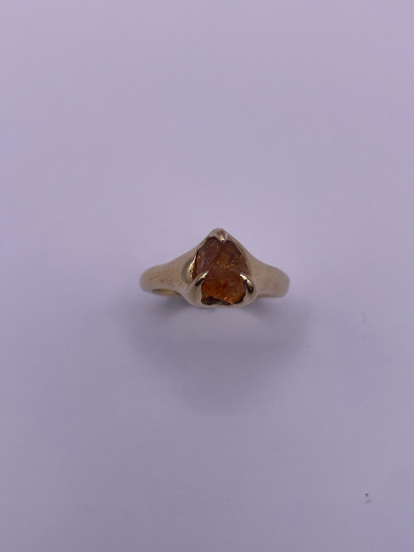 Positive Raw Citrine ring