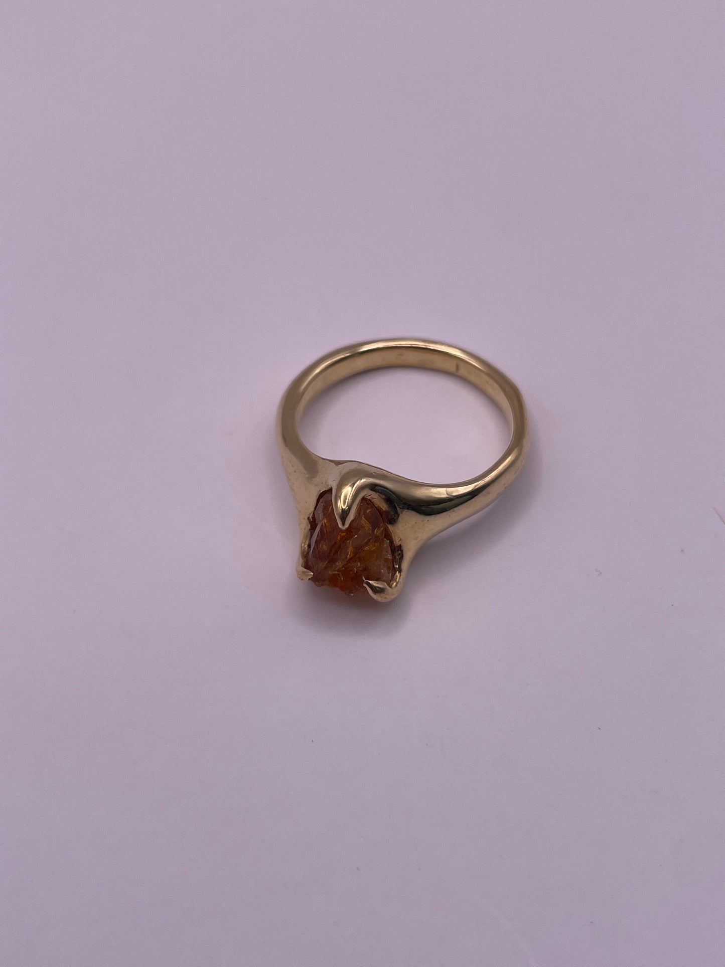 Positive Raw Citrine ring