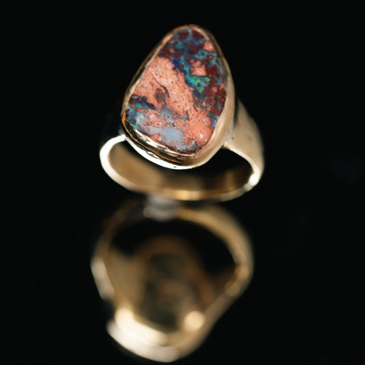 Mexican Opal gold plated