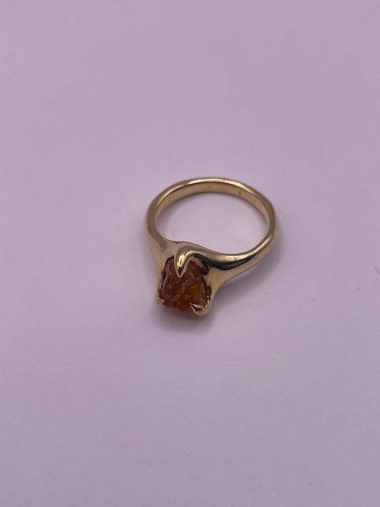 Positive Raw Citrine ring